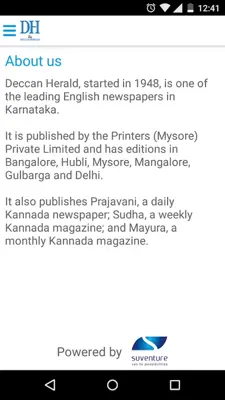 Deccan Herald android App screenshot 0